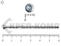 Саморезы для паркета со сверлом (CFB) 3,2х60 мм (200 шт) Белый цинк