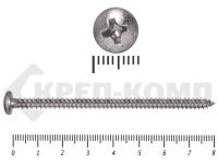 Саморез с полукруглой головкой НЕРЖАВЕЙКА DIN7981 А2 4,8х80 (200шт)