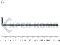 Шуруп с костылём L-образный 10х240 (250шт)