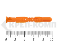 Дюбель рамный без шурупа 10х 100 ПОТАЙ полипропилен под м6 (50 шт) 