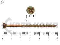 Саморезы для деревянных полов с алмазным наконечником HIMTEX 3.5х60 мм (200 шт)