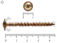 Саморезы с прессшайбой по дереву HIMTEX, Wood-Plate 3.8х45 мм (50 шт)