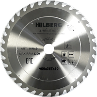 Диск 450*50*36Т, пильный Hilberg Industrial Дерево (1 шт)