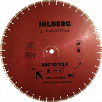 Диск алмазный отрезной 600*25,4*12 Hilberg Industrial Hard (1 шт.)