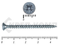 Саморез белый цинк POZY  3х45 (80шт)