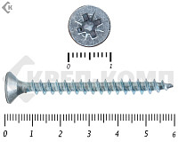 Саморез белый цинк POZY 6х 60 (2000шт)