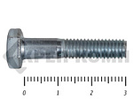 Болты DIN 931, с неполной резьбой, цинк, 6х 30 мм пр.8.8 (25 кг/2783) – фото