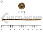 Саморезы Конструкционные, потай Torx, желтый цинк   6.0х180 мм (100 шт) – фото