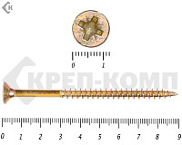 Саморез желтый цинк POZY 6х 90 (10шт)