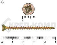 Саморез желтый цинк POZY 3,5х50 (5000шт)